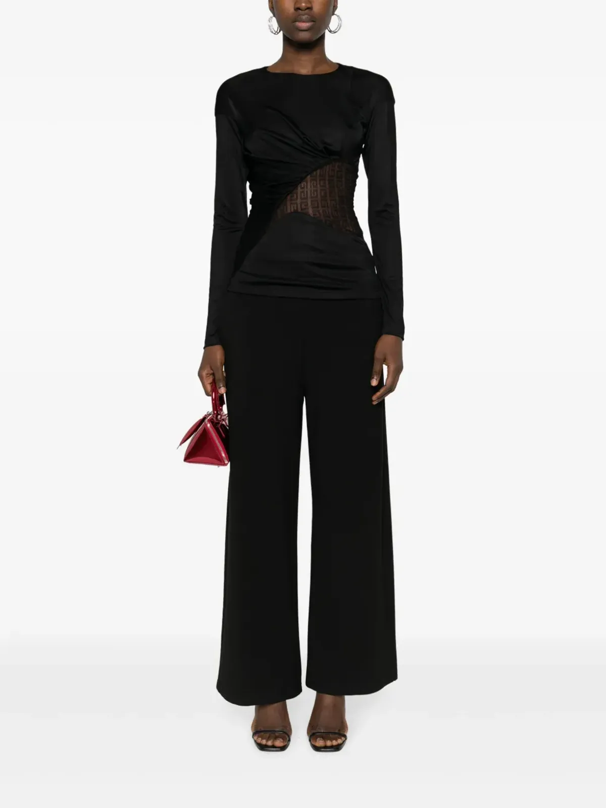 Givenchy Gレースパネルドトップ - 画像2