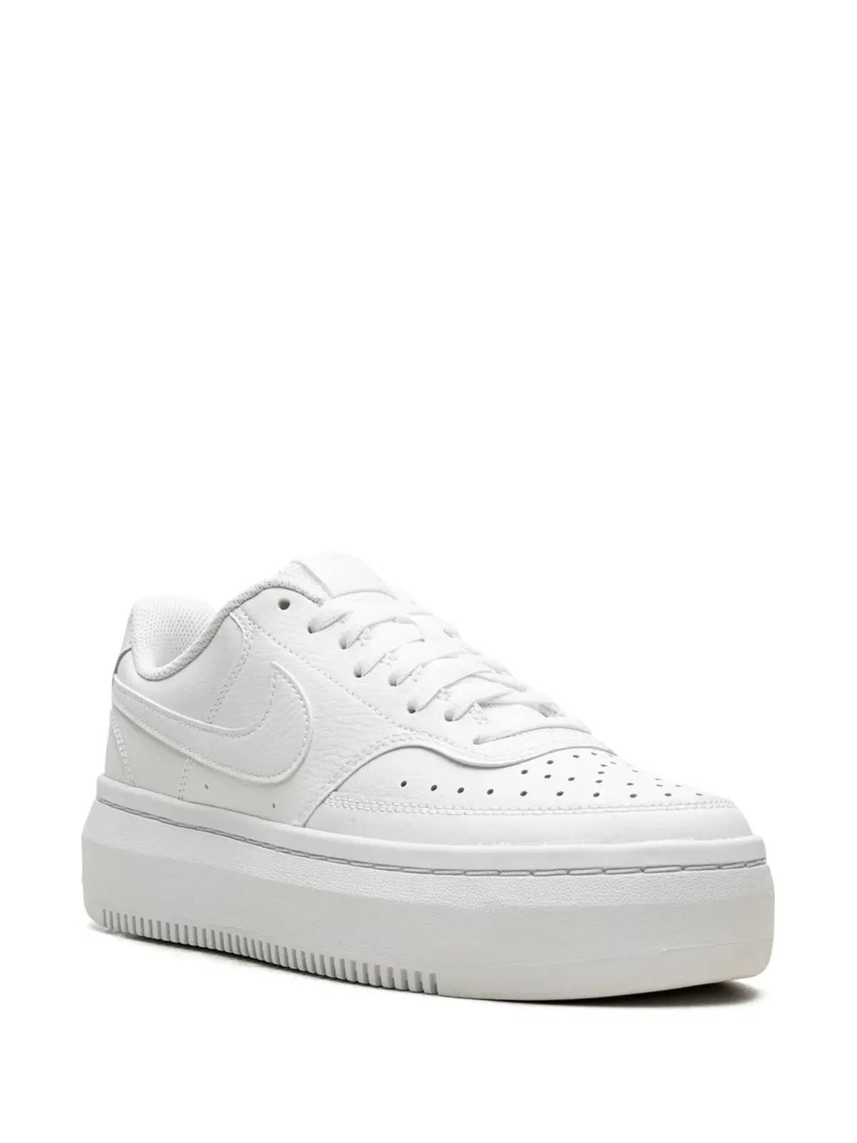 Nike Court Vision Alta トリプルホワイト スニーカー - 画像2