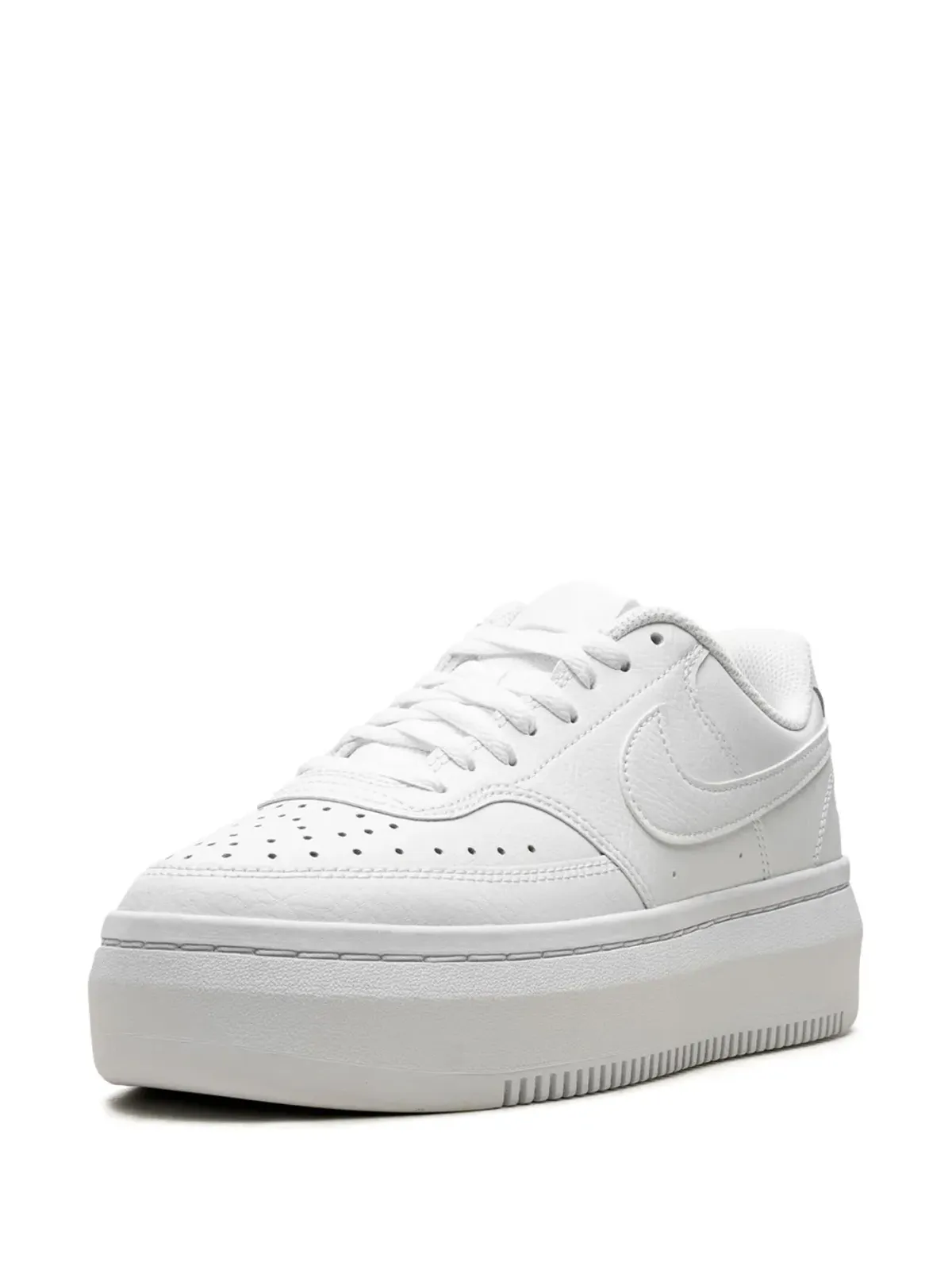 Nike Court Vision Alta トリプルホワイト スニーカー - 画像4