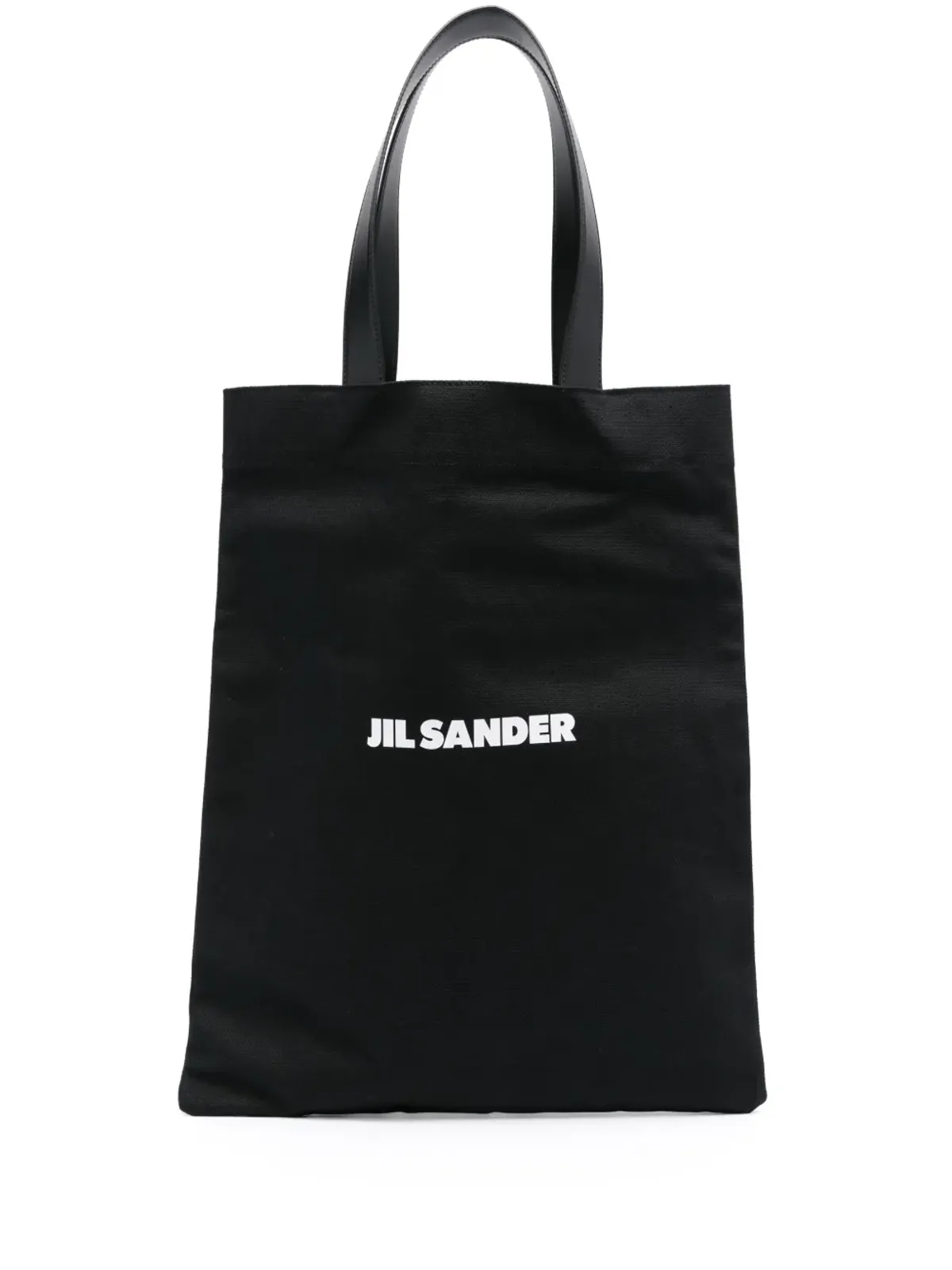 Jil Sander ブック ロゴプリント トートバッグ - ブラック - 画像1