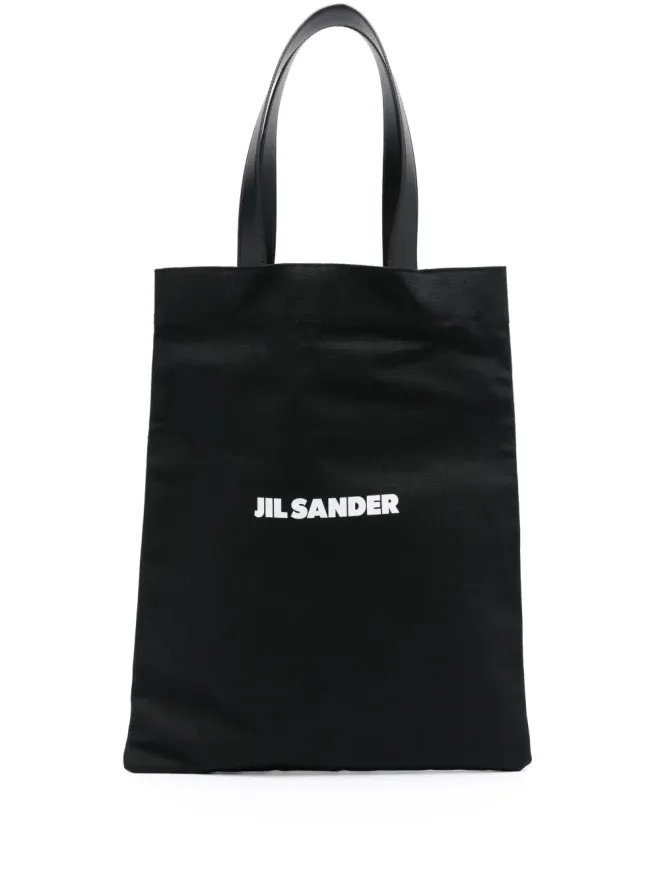 Jil Sander Jil Sander ブック ロゴプリント トートバッグ - ブラックの商品画像