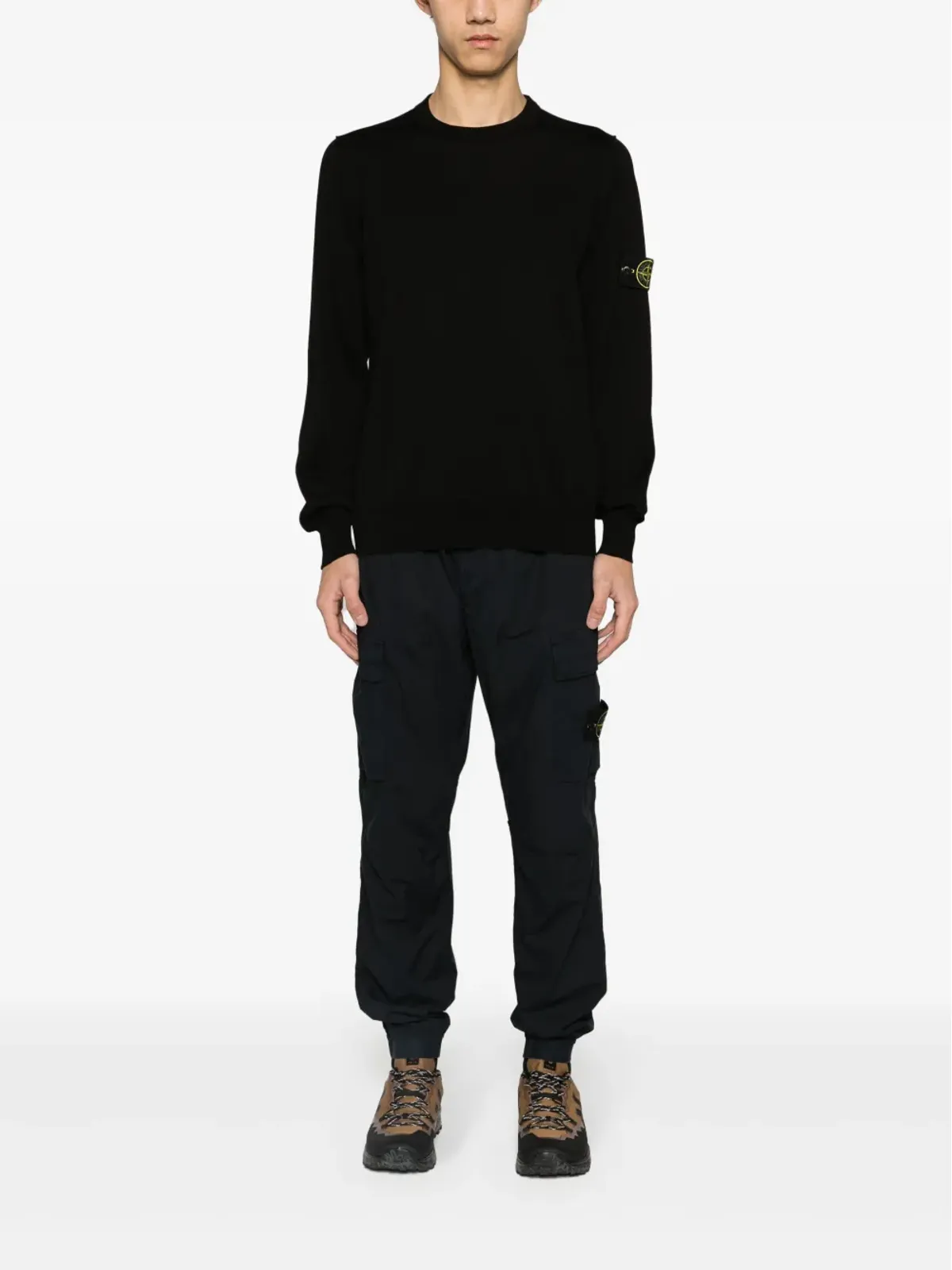 Stone Island クルーネックセーター ブラック - 画像2