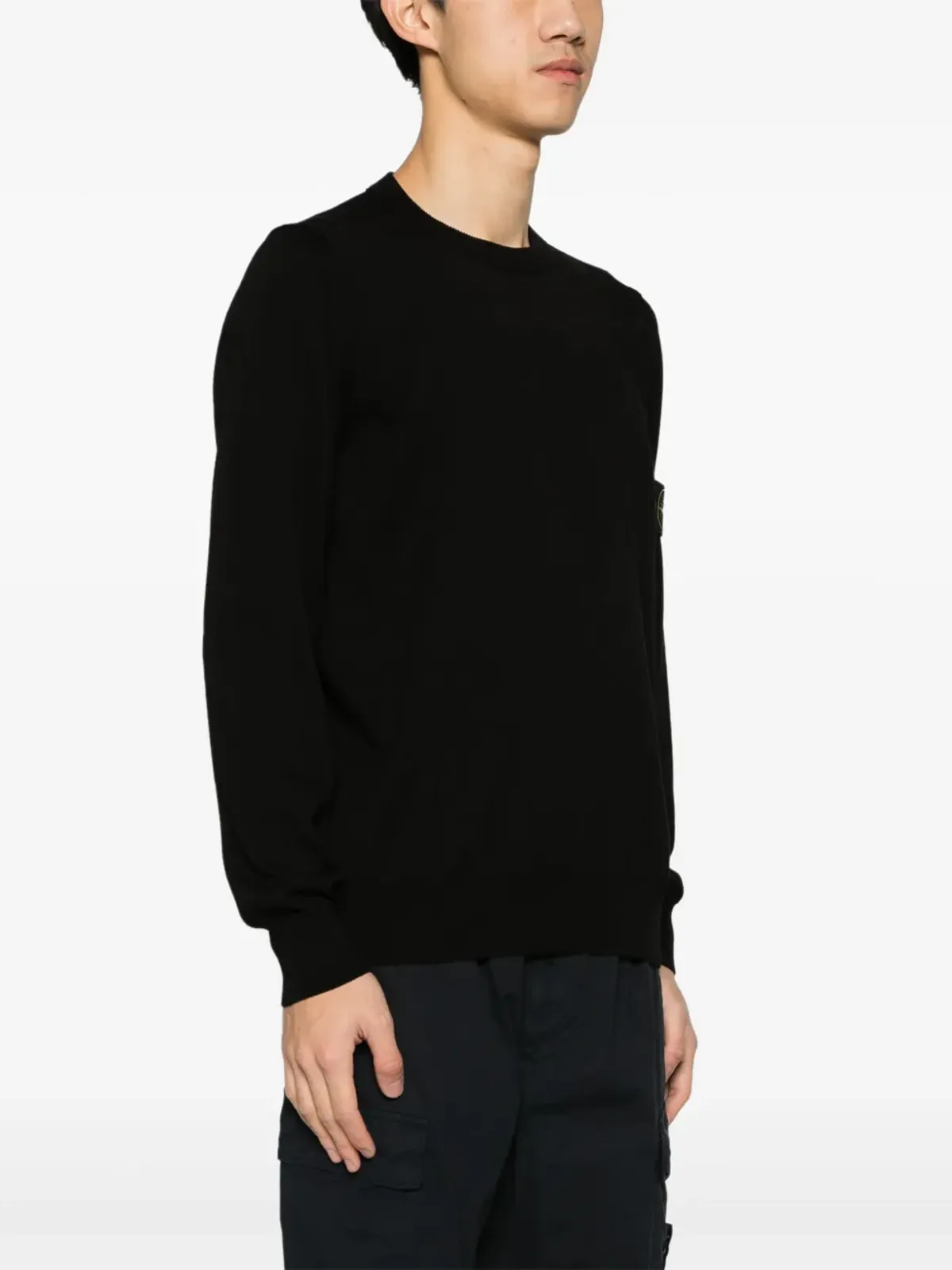Stone Island クルーネックセーター ブラック - 画像3