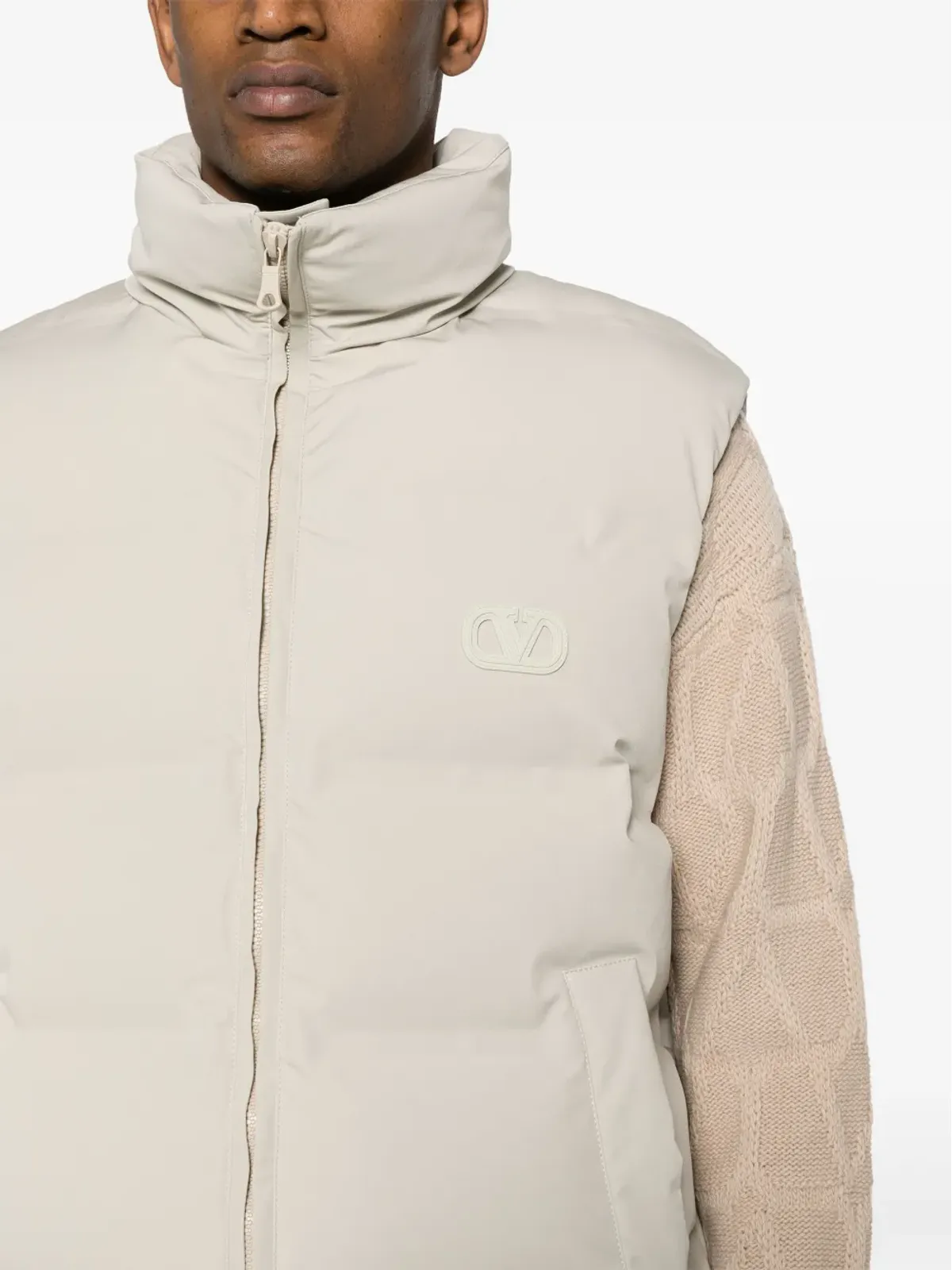 Valentino Garavani Maxi-VLogo ダウンジレ - 画像5
