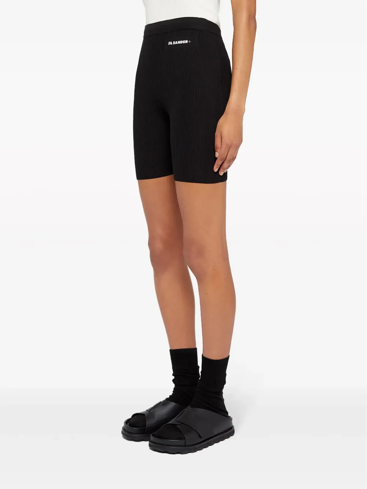 Jil Sander シームレスコットンショーツ ブラック - 画像4