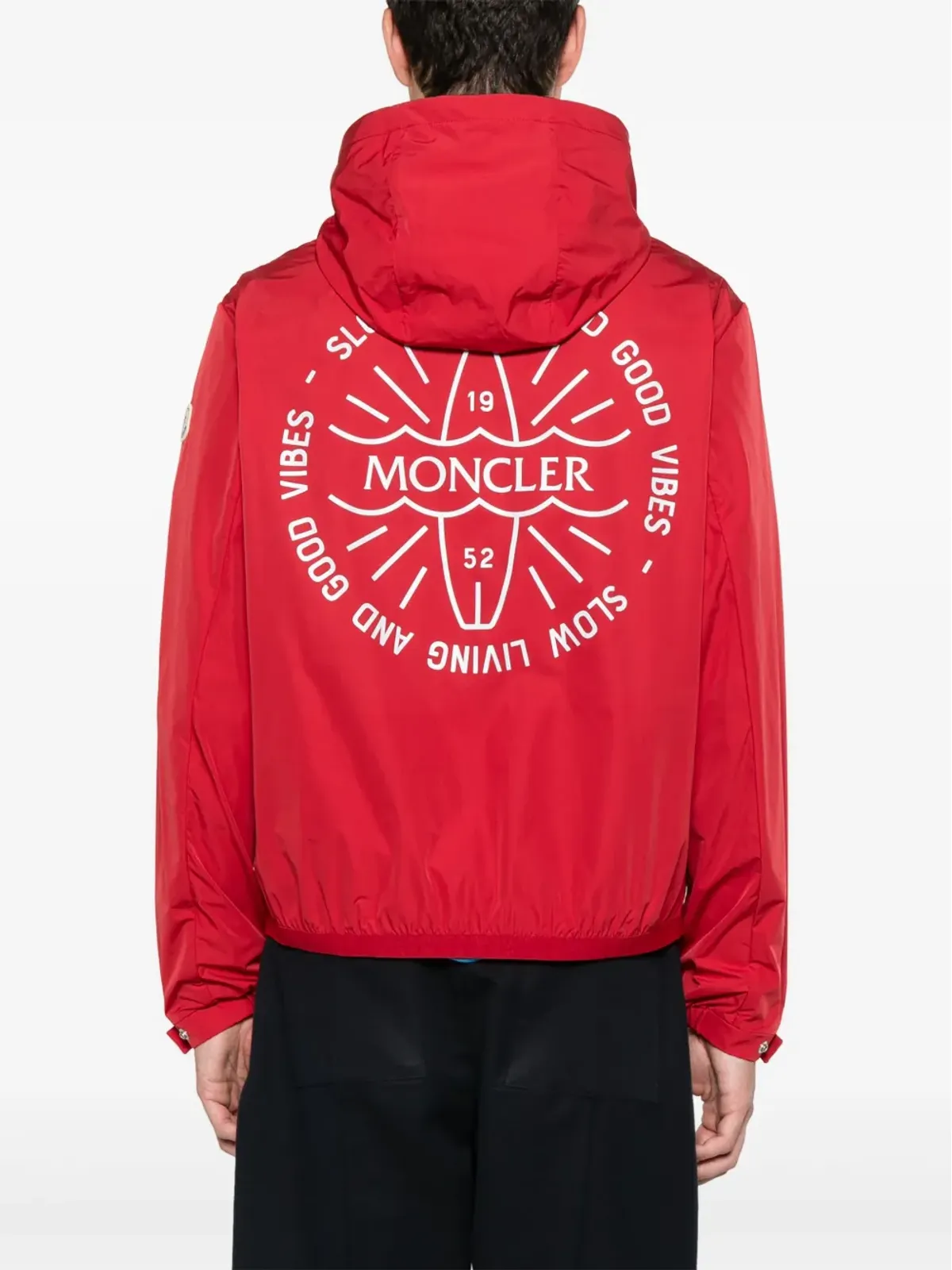 Moncler クラピエ フード付きジャケット レッド - 画像4