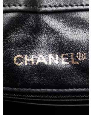 CHANEL ビンテージ CC ダイヤモンドキルト バックパック ブラック - サムネイル5