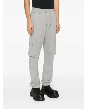 Balmain ロゴプリント コットン トラックパンツ - グレー - サムネイル3