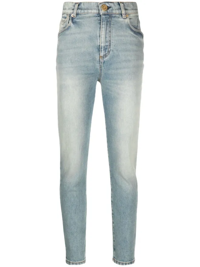 BALMAIN Balmain ミッドライズ スキニージーンズ ブルーの商品画像