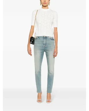 Balmain ミッドライズ スキニージーンズ ブルー - サムネイル2