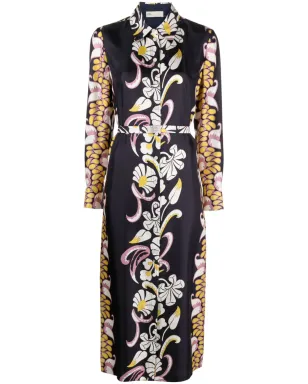 Tory Burch 花柄プリント シルク シャツドレス - サムネイル1