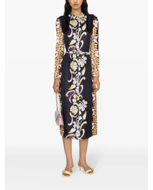 Tory Burch 花柄プリント シルク シャツドレス - サムネイル2
