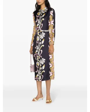 Tory Burch 花柄プリント シルク シャツドレス - サムネイル3