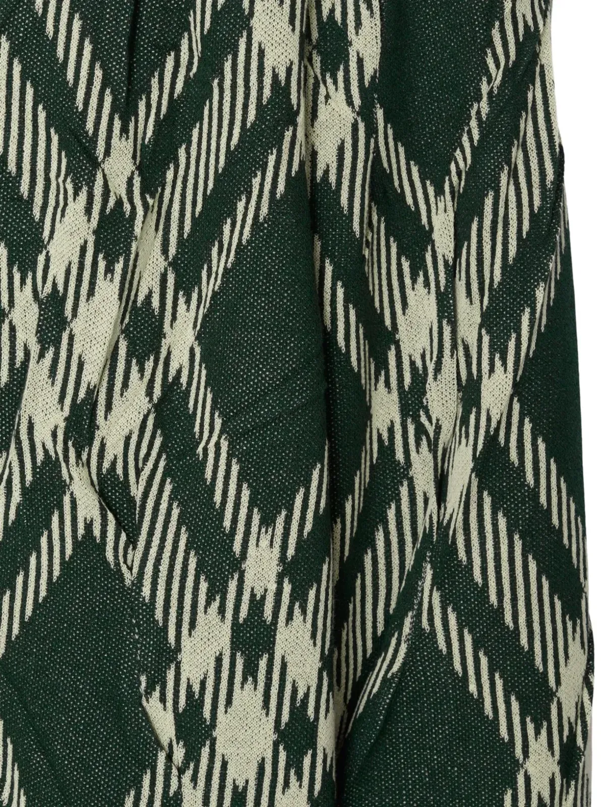 Burberry プラッドチェック柄 クリンクル加工セーター - グリーン - 画像5