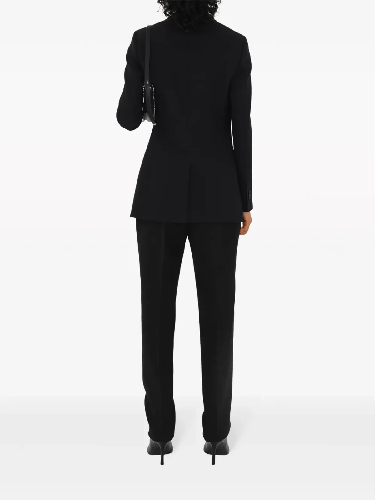 Burberry ウール製 テーラードパンツ ブラック - 画像4