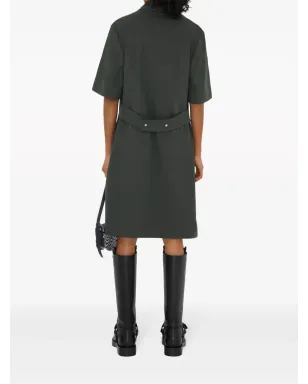 Burberry ストレートポイントカラー コットンブレンド ドレス - グリーン - サムネイル4