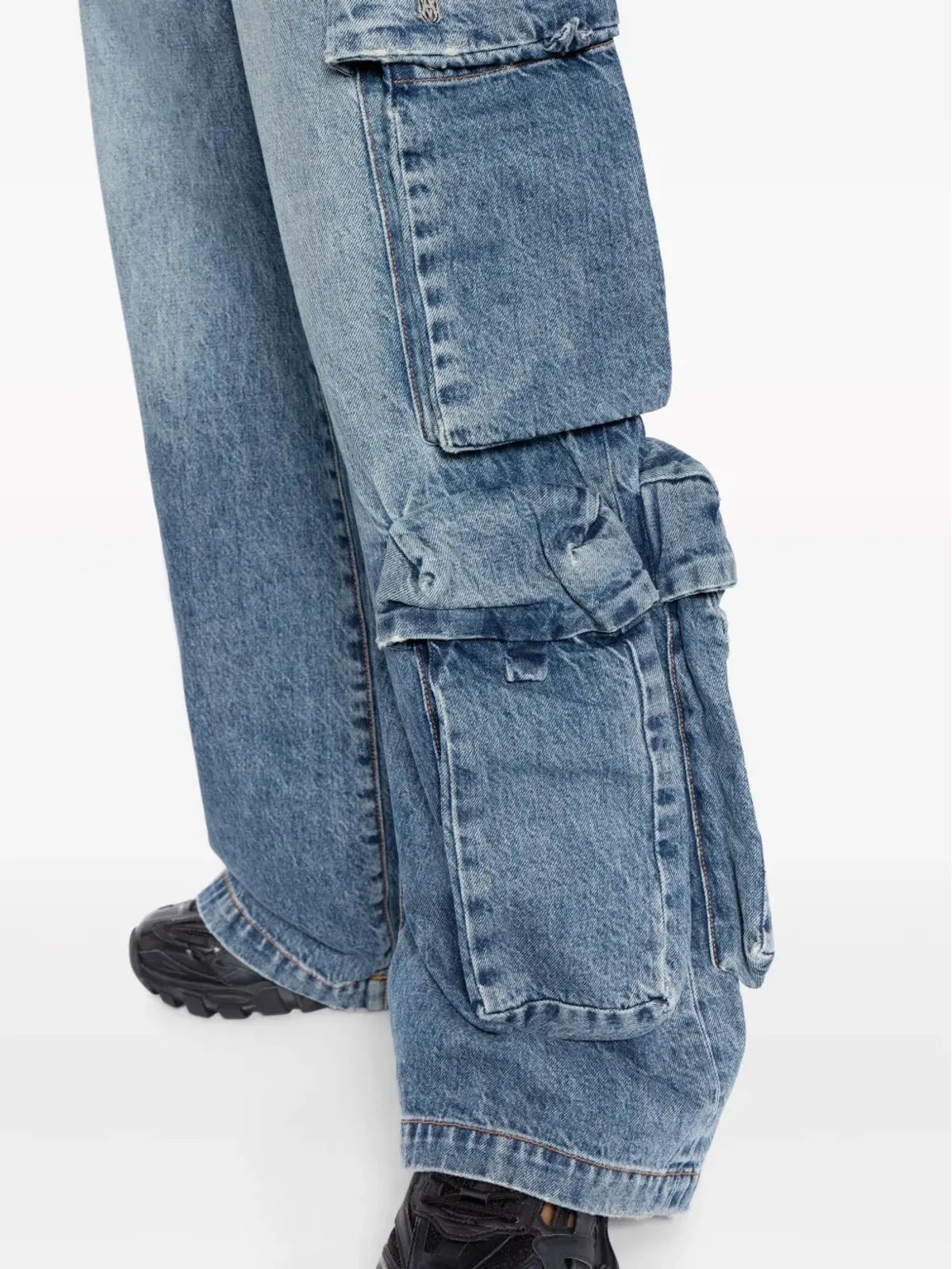 AMIRI ルーズフィットのミッドライズ・ワイドジーンズ - ブルー - 画像5