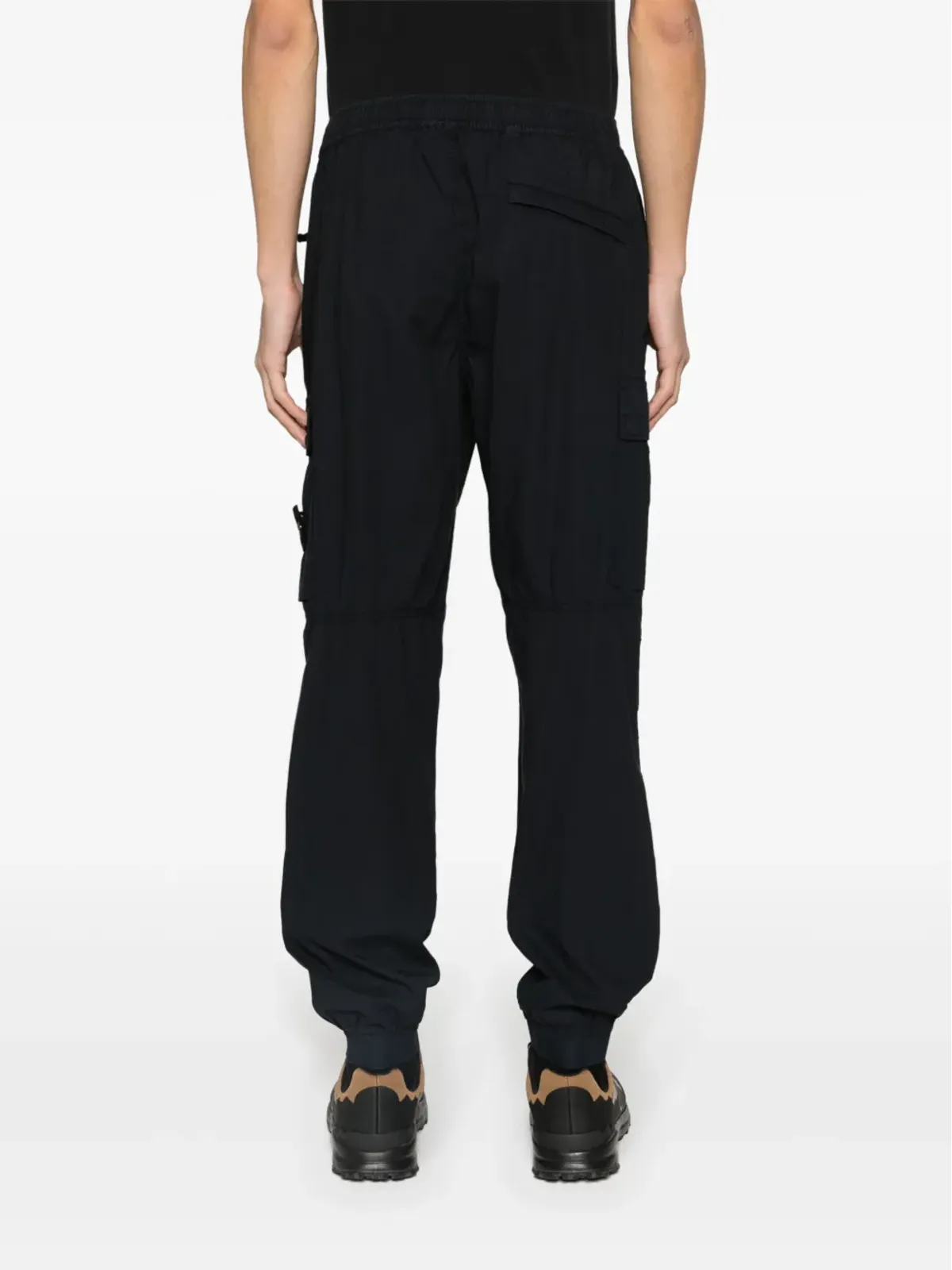 Stone Island コンパスアップリケ テーパードカーゴパンツ - ブルー - 画像4