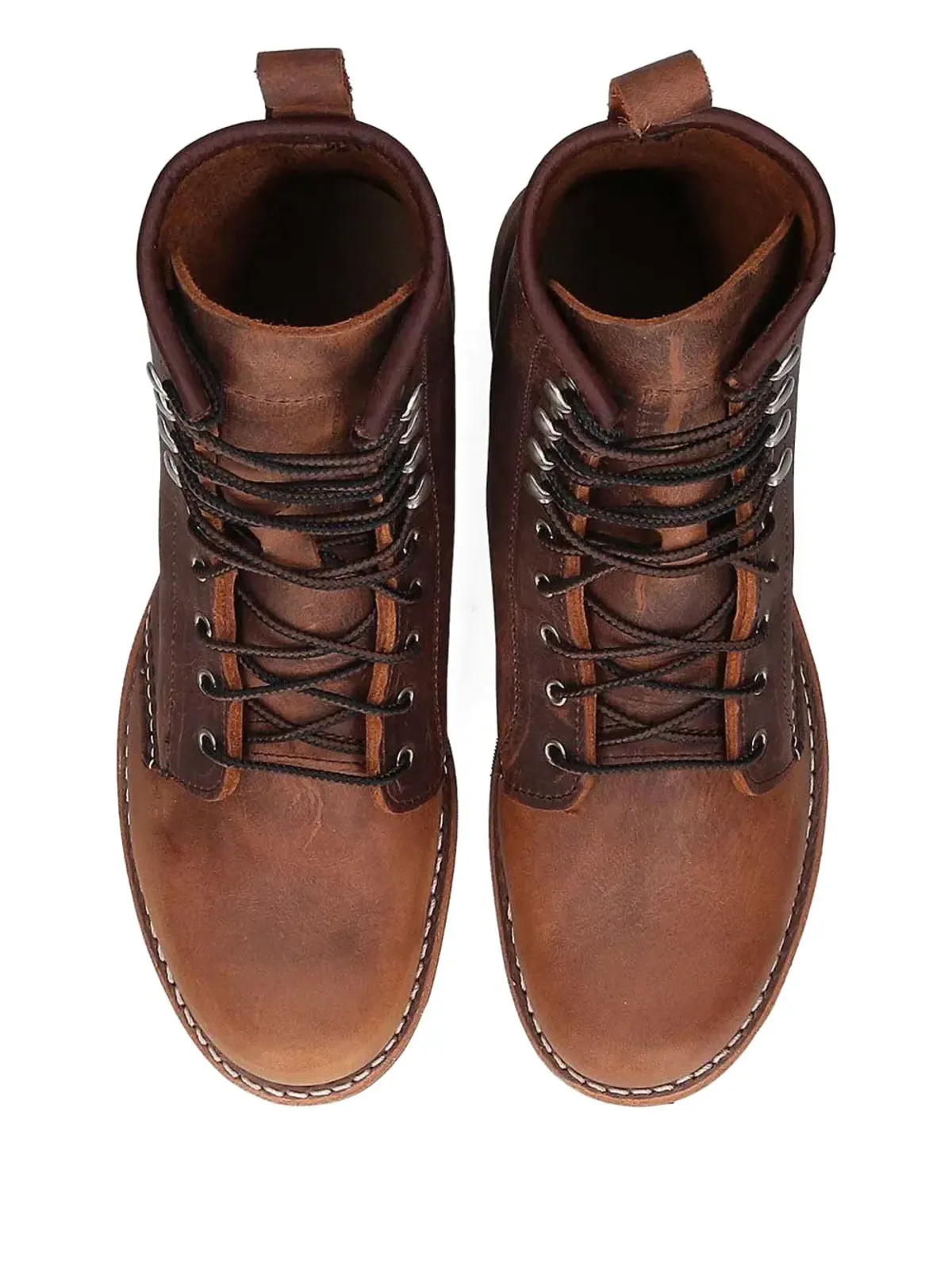 Red Wing Shoes レースアップレザー コンバットブーツ - 画像4