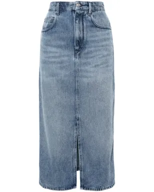 ISABEL MARANT Tilauria ストーンウォッシュデニムスカート - ブルー - サムネイル1
