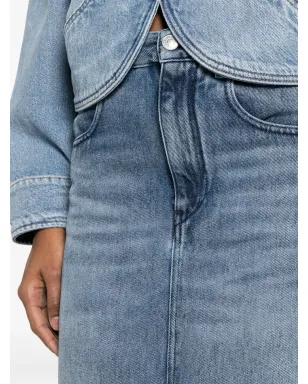 ISABEL MARANT Tilauria ストーンウォッシュデニムスカート - ブルー - サムネイル5