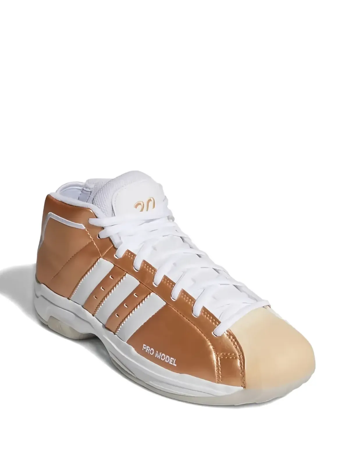 adidas プロモデル2G カッパーメタリック/クラウドホワイト/ライトフラッシュオレンジ スニーカー - ゴールド - 画像2