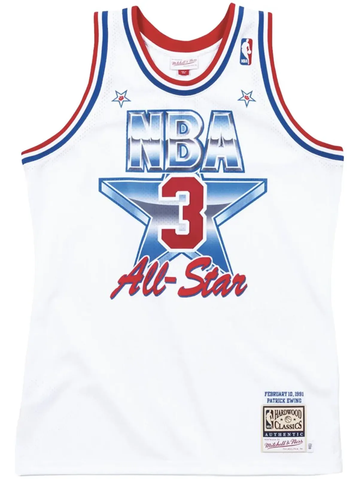Mitchell & Ness オールスター イースト 1991-92 パトリック・ユーイング オーセンティック ジャージ - White - 画像1