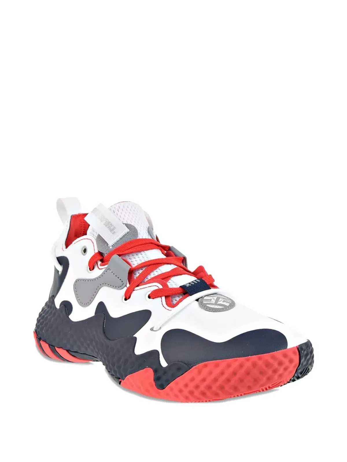 adidas ハーデン Vol. 6 クラウドホワイト/ビビッドレッド/レジェンドI スニーカー - 画像2