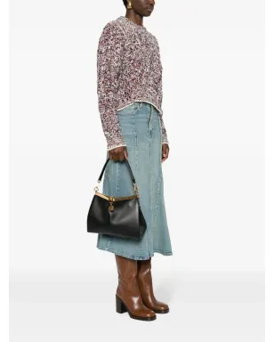ETRO ミディアム Vela レザー トートバッグ - ブラック - サムネイル2