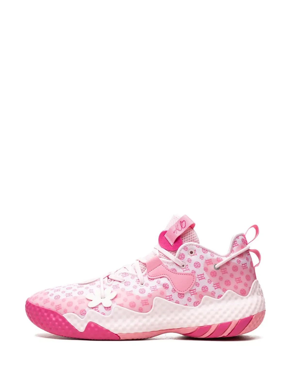 adidas Harden Vol. 6 ピンクモノグラム スニーカー - 画像5