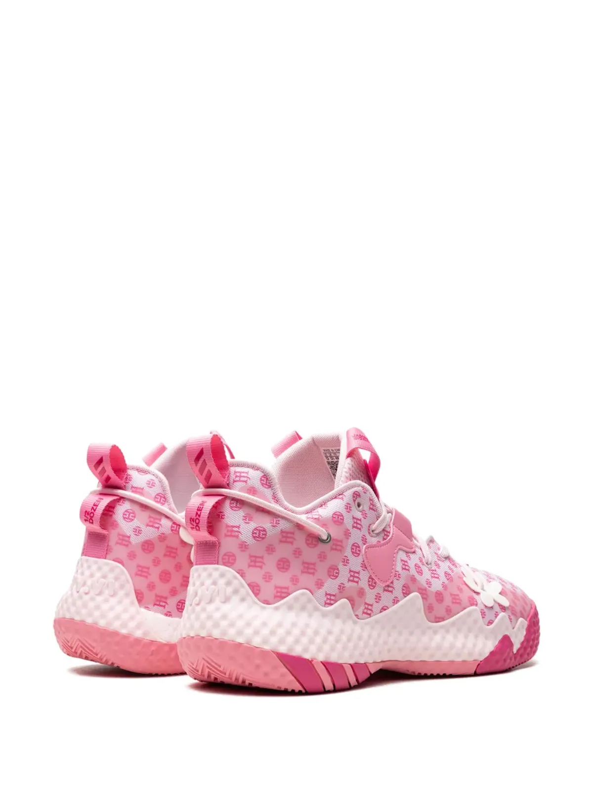 adidas Harden Vol. 6 ピンクモノグラム スニーカー - 画像3