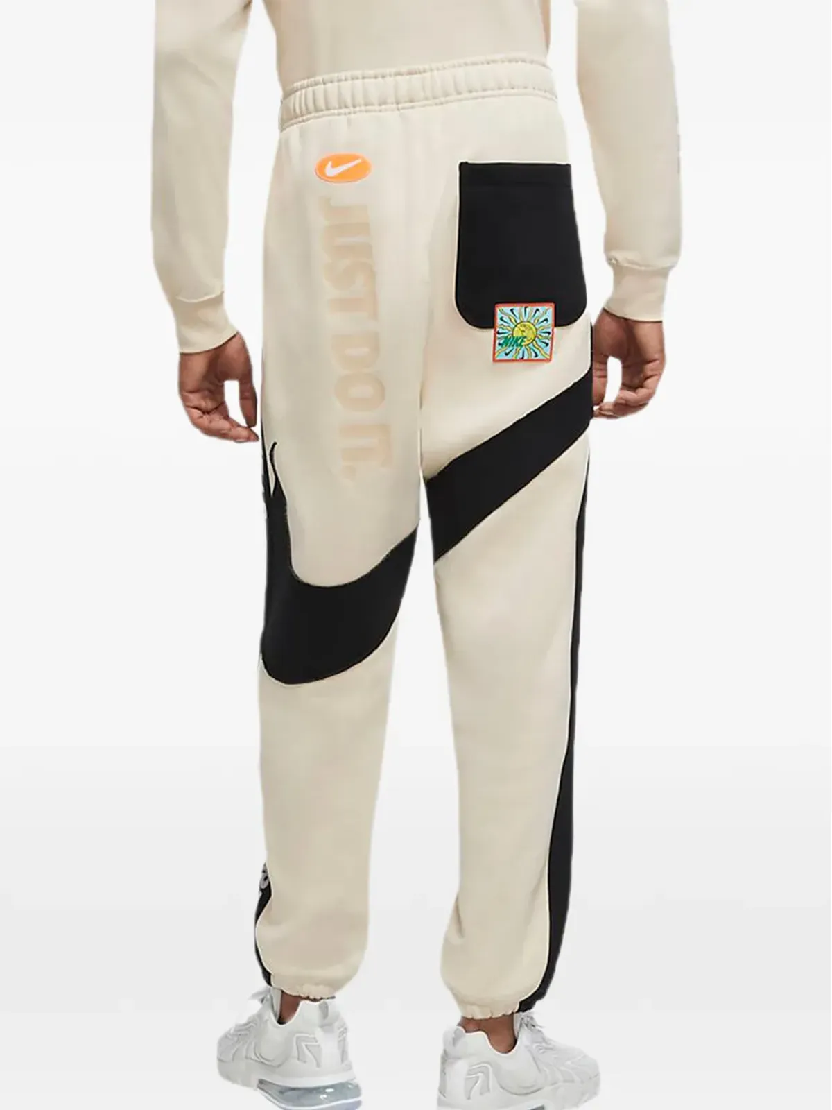 Nike パッチワーク トラックパンツ - ホワイト - 画像2