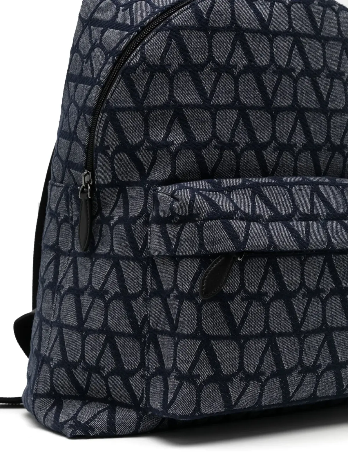 Valentino Garavani モノグラム柄ジップ付きバックパック - 画像4