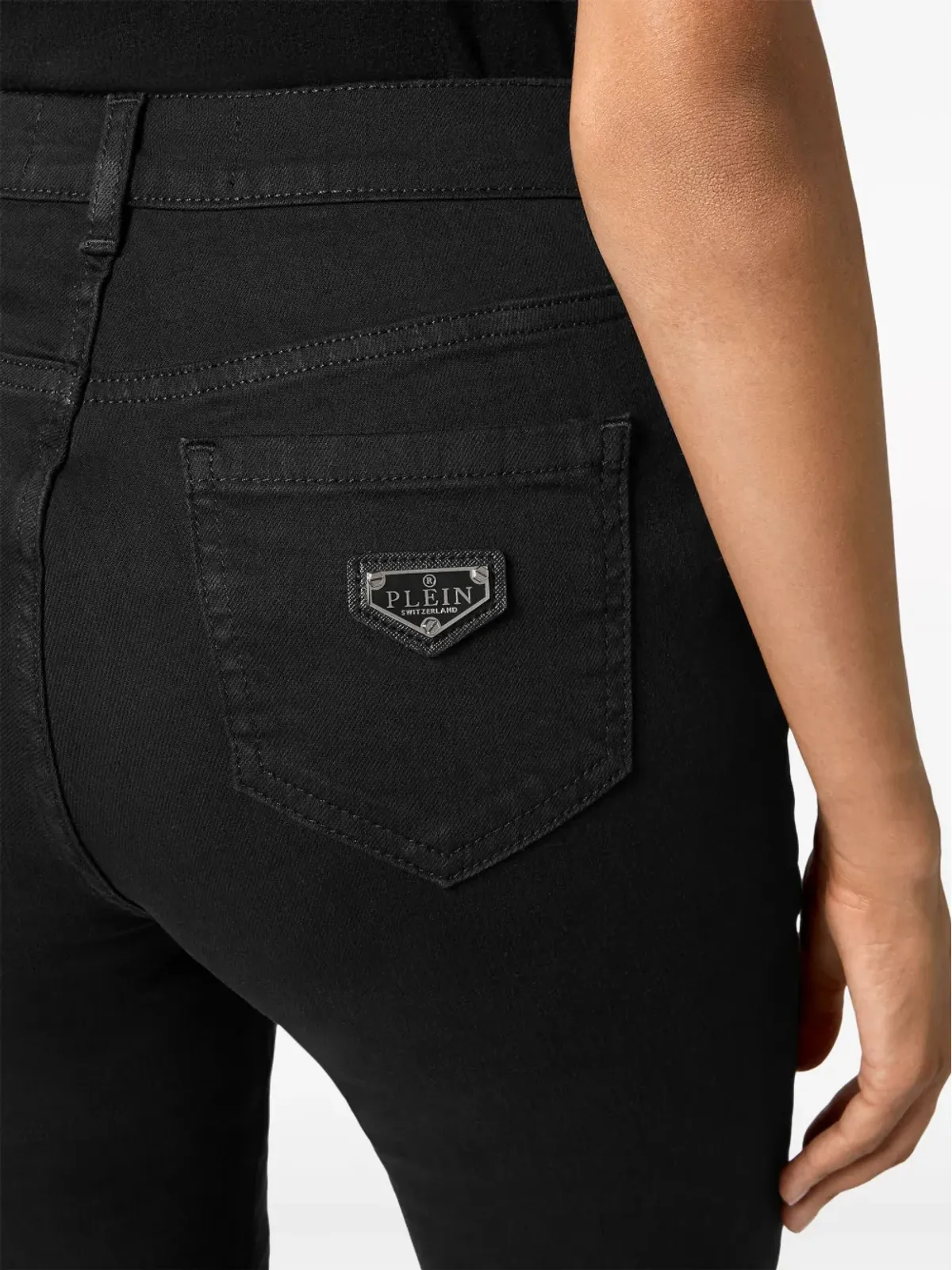 Philipp Plein ハイウェスト・スーパースキニー ジーンズ - ブラック - 画像5