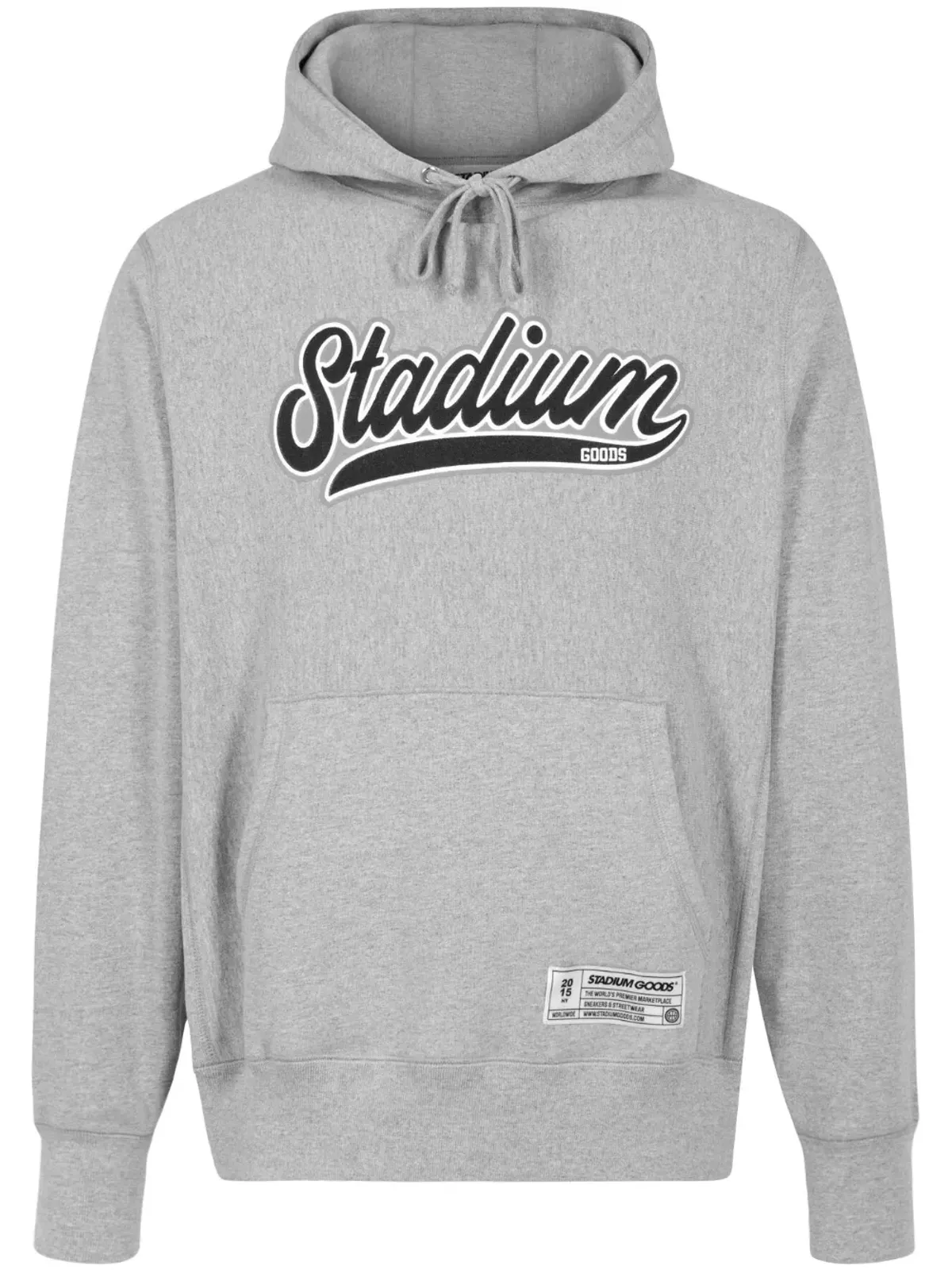 STADIUM GOODS スクリプト ロゴ グレー フーディー - 画像1