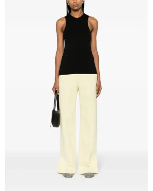 Jil Sander V-neck ウールタンクトップ ブラック - サムネイル2