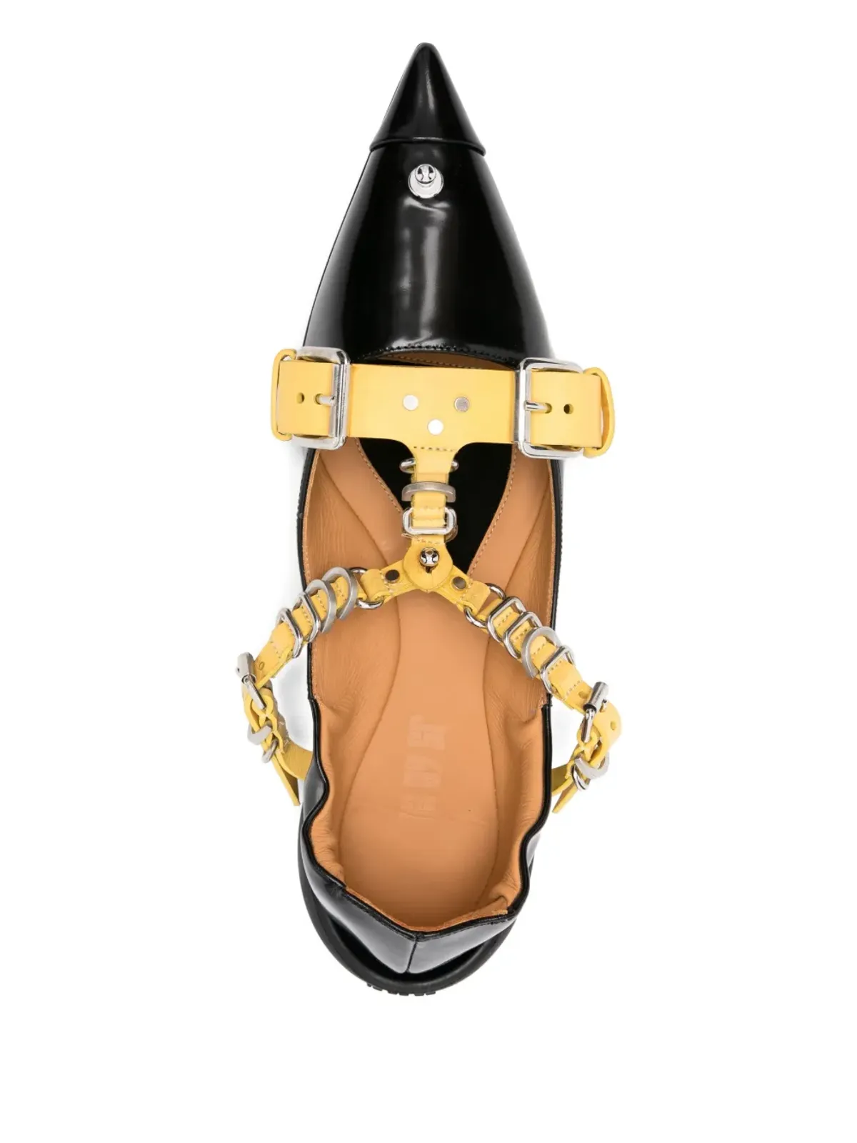 13 09 SR Patsy ポインテッドトゥ バックル バレエフラット - 画像4