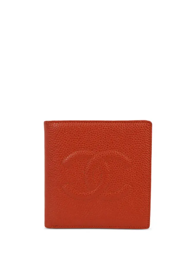 CHANEL Pre-Owned CHANEL ビンテージ 1998 CC 二つ折り レザー ウォレット - レッドの商品画像