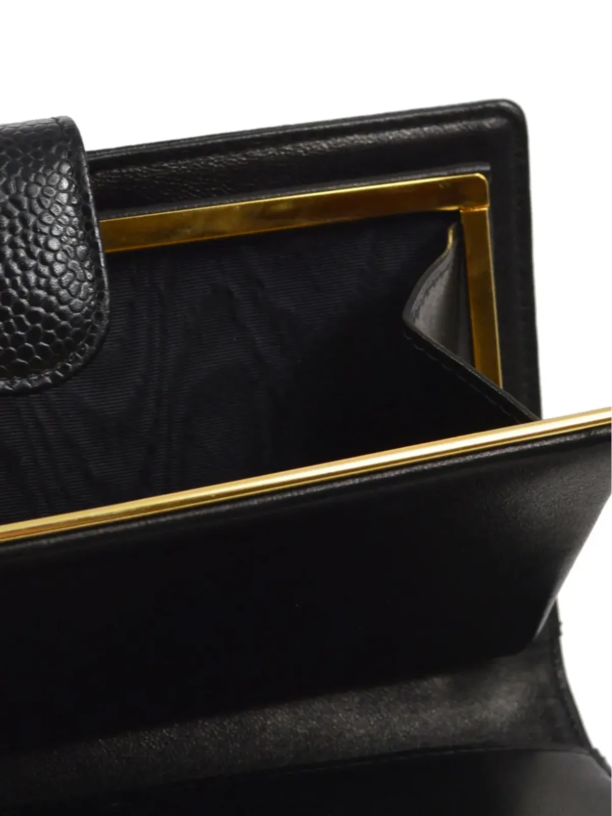 CHANEL ビンテージ 2000 CC レザー ウォレット - ブラック - 画像5