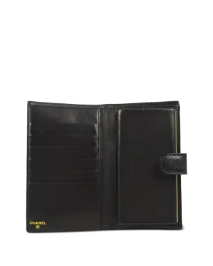 CHANEL ビンテージ 2000 CC レザー ウォレット - ブラック - サムネイル4