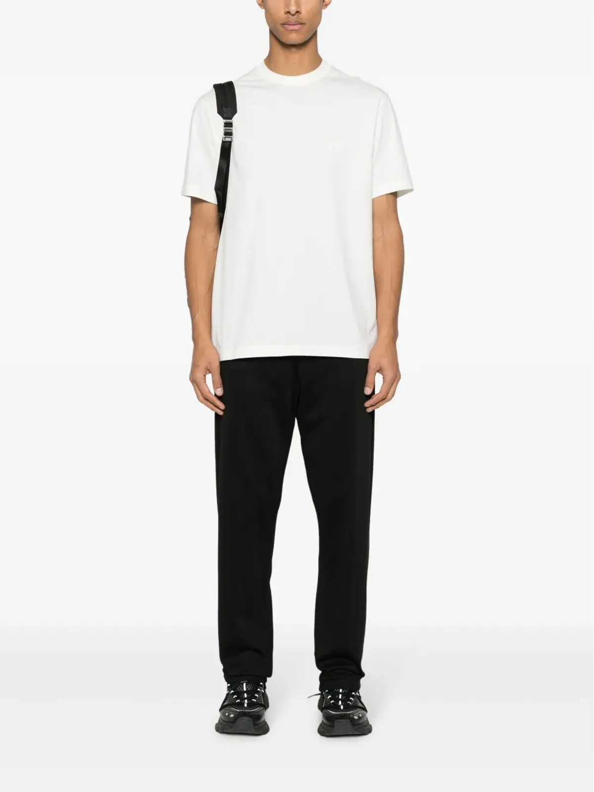 Y-3 クラシック チェスト ロゴ コットン Tシャツ - ネチュラル - 画像2