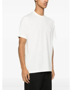 Y-3 クラシック チェスト ロゴ コットン Tシャツ - ネチュラル - サムネイル4