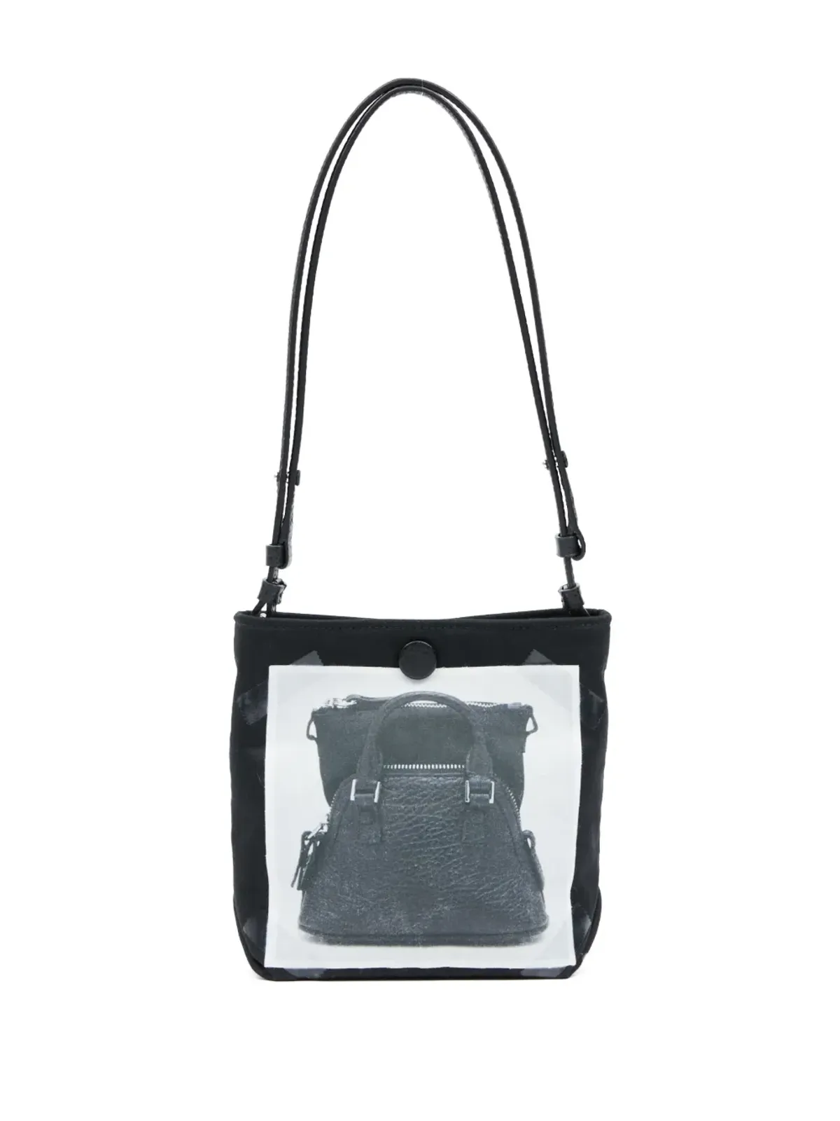 Maison Margiela トロンプ・ルイユ 5AC ベビー メッセンジャーバッグ - ブラック - 画像4