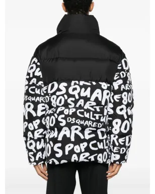 DSQUARED2 D2 Pop 80年代 ツートーン パディッド ジャケット - ブラック - サムネイル4