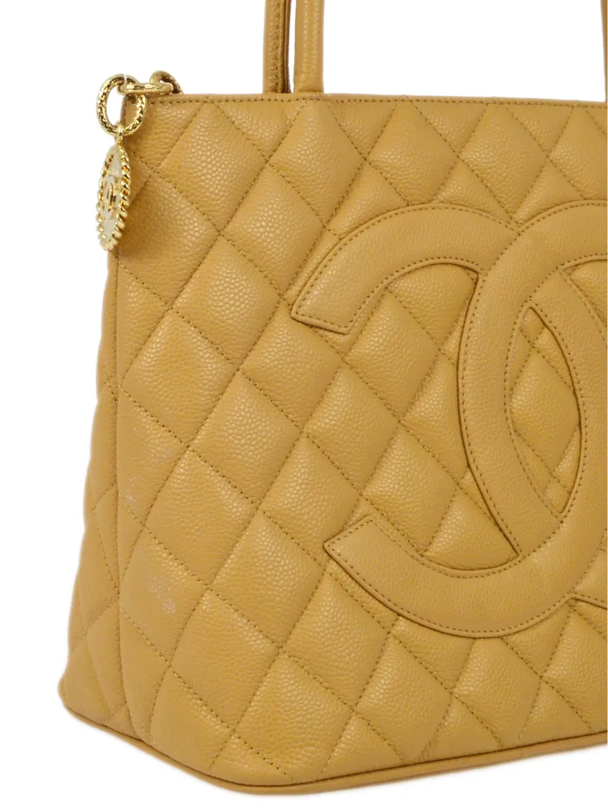 CHANEL ビンテージ 2007年 メダリオン ハンドバッグ - ニュートラル系 - 画像3