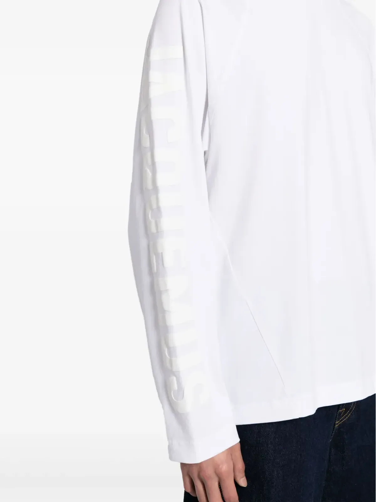 Jacquemus Le T-shirt Typo ロングスリーブトップ - ホワイト - 画像5