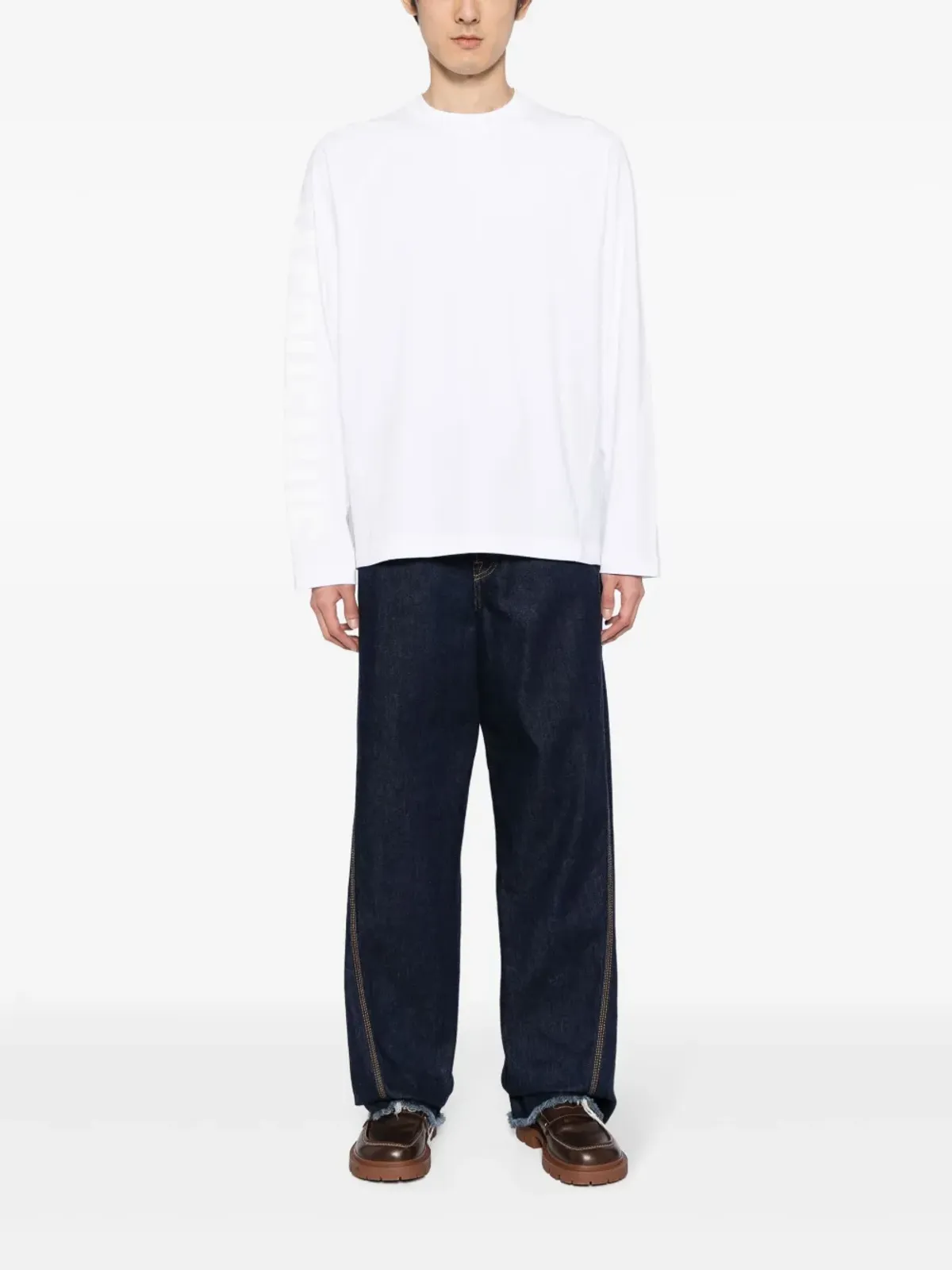 Jacquemus Le T-shirt Typo ロングスリーブトップ - ホワイト - 画像2