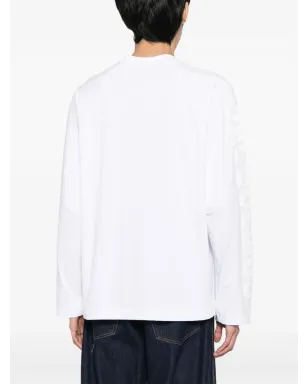 Jacquemus Le T-shirt Typo ロングスリーブトップ - ホワイト - サムネイル4