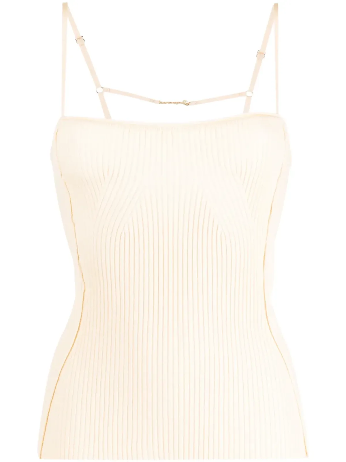 Jacquemus Le Haut Sierra リブ編みタンクトップ - 画像1