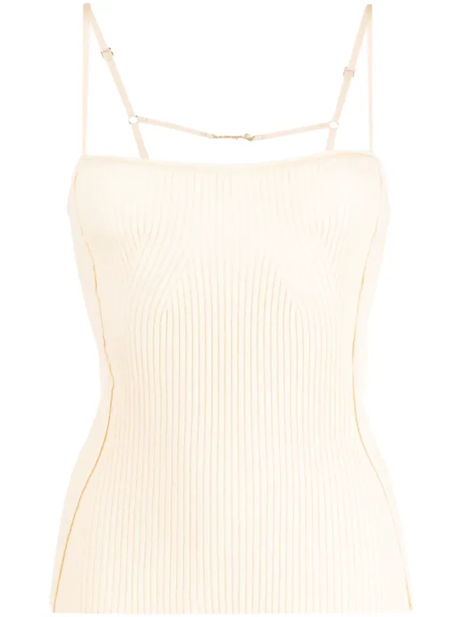 JACQUEMUS Jacquemus Le Haut Sierra リブ編みタンクトップの商品画像